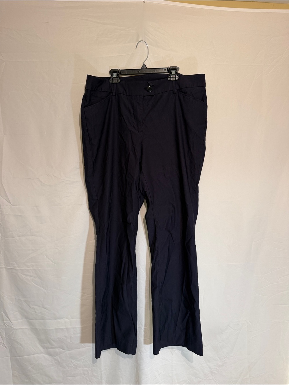 Lane Bryant Dark Navy Boot-Cut Ponte Trousers